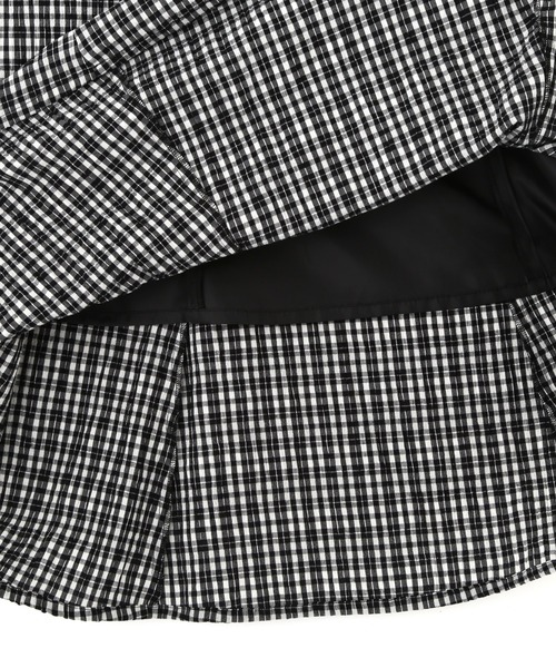 FREE'S MART(フリーズマート)の「◇【3サイズ展開XS-M】ぽこぽこチェックマーメイドキャミワンピース【低身長サイズ有】(ワンピース・レディース・ホワイト/ブラック/ブラック系その他・X-SMALL/SMALL/MEDIUM)」の20枚目の写真