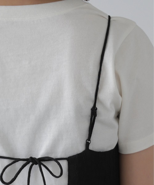 FREE'S MART(フリーズマート)の「◇【3サイズ展開XS-M】ぽこぽこチェックマーメイドキャミワンピース【低身長サイズ有】(ワンピース・レディース・ホワイト/ブラック/ブラック系その他・X-SMALL/SMALL/MEDIUM)」の18枚目の写真