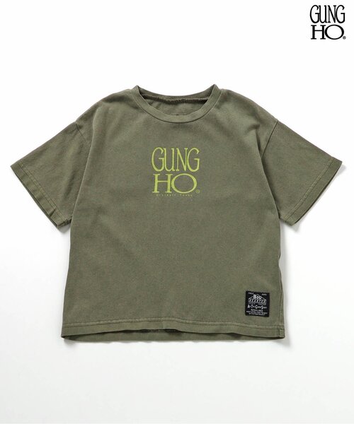 BREEZE（ブリーズ）の「GUNG HO ピグメントTee（Tシャツ/カットソー・キッズ・ライトグレー/チャコール/イエロー/カーキ/パープル・90/100/110/120/130/140/160/150）」の4枚目の写真