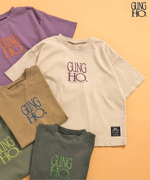 BREEZE（ブリーズ）の「GUNG HO ピグメントTee（Tシャツ/カットソー・キッズ・ライトグレー/チャコール/イエロー/カーキ/パープル・90/100/110/120/130/140/160/150）」の2枚目の写真