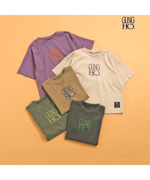 BREEZE（ブリーズ）の「GUNG HO ピグメントTee（Tシャツ/カットソー・キッズ・ライトグレー/チャコール/イエロー/カーキ/パープル・90/100/110/120/130/140/160/150）」の7枚目の写真