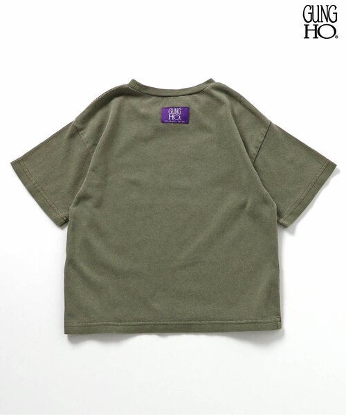 BREEZE（ブリーズ）の「GUNG HO ピグメントTee（Tシャツ/カットソー・キッズ・ライトグレー/チャコール/イエロー/カーキ/パープル・90/100/110/120/130/140/160/150）」の16枚目の写真