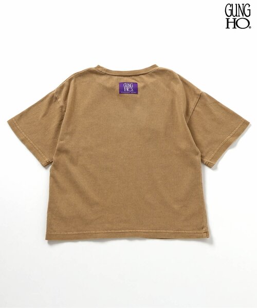 BREEZE（ブリーズ）の「GUNG HO ピグメントTee（Tシャツ/カットソー・キッズ・ライトグレー/チャコール/イエロー/カーキ/パープル・90/100/110/120/130/140/160/150）」の19枚目の写真