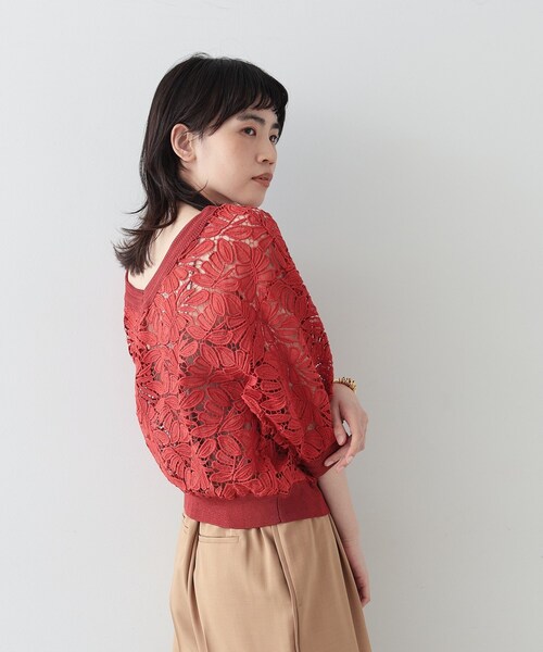 GALLEST（ギャレスト）の「◆2WAYレーストップス（シャツ/ブラウス・レディース・ボルドー/ブラック/ホワイト/ブラウン系その他・38）」の19枚目の写真