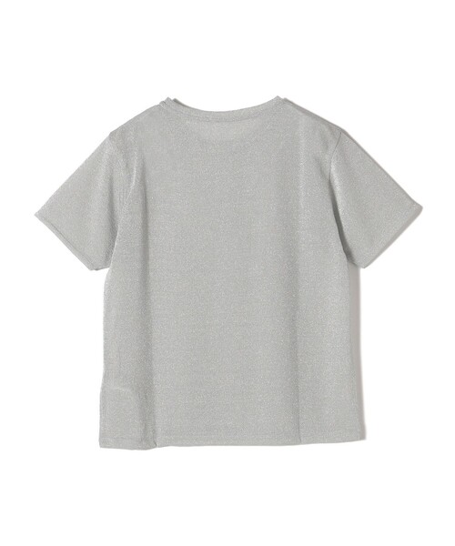 SHIPS(シップス)の「〈手洗い可能〉シアー ラメ クルーネック カットソー(Tシャツ/カットソー・レディース・シルバー/ブラック・ONE SIZE)」の10枚目の写真