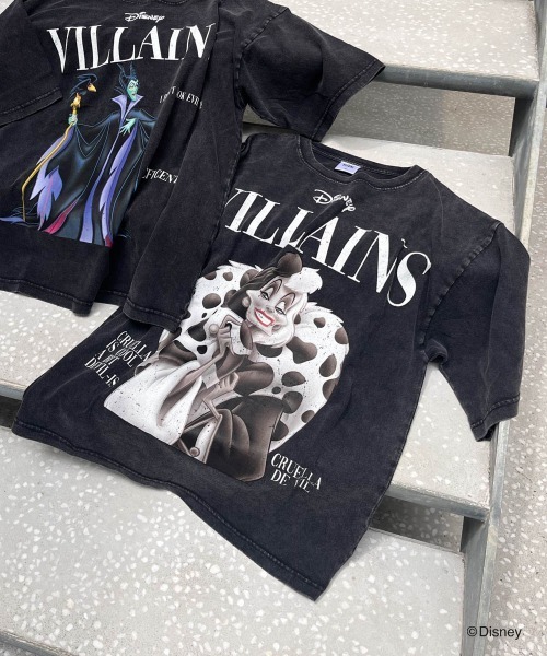Disney(ディズニー)の「ヴィランズマガジンTシャツ《洗濯機で洗える》(Tシャツ/カットソー・レディース・ブラック系その他/ブラック/グレー・M/L)」の14枚目の写真