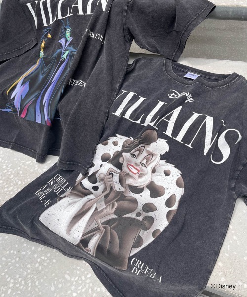 Disney(ディズニー)の「ヴィランズマガジンTシャツ《洗濯機で洗える》(Tシャツ/カットソー・レディース・ブラック系その他/ブラック/グレー・M/L)」の13枚目の写真