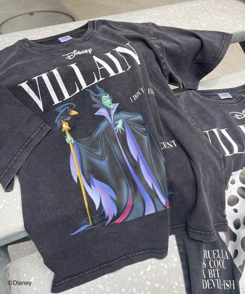 Disney(ディズニー)の「ヴィランズマガジンTシャツ《洗濯機で洗える》(Tシャツ/カットソー・レディース・ブラック系その他/ブラック/グレー・M/L)」の12枚目の写真