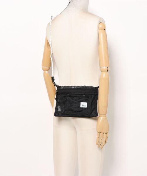 Lee（リー）の「LEE / MESH SACOCHE LA0649（ボディバッグ/ウエストポーチ・レディース・ブラック/ホワイト/パープル/ライトグリーン/ピンク・ONESIZE）」の9枚目の写真