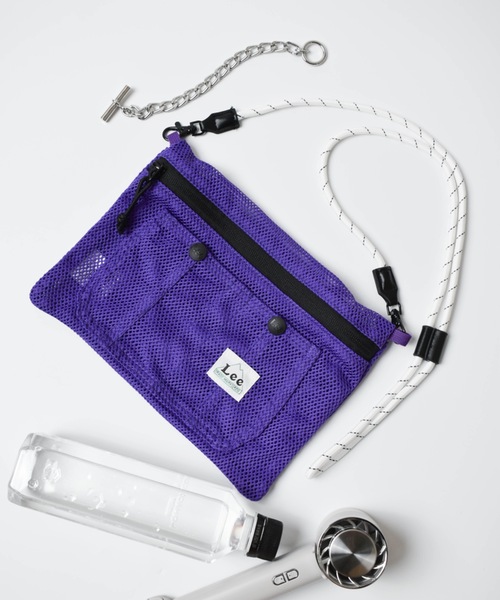 Lee（リー）の「LEE / MESH SACOCHE LA0649（ボディバッグ/ウエストポーチ・レディース・ブラック/ホワイト/パープル/ライトグリーン/ピンク・ONESIZE）」の4枚目の写真
