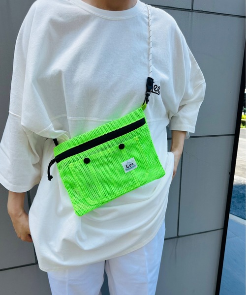 Lee（リー）の「LEE / MESH SACOCHE LA0649（ボディバッグ/ウエストポーチ・レディース・ブラック/ホワイト/パープル/ライトグリーン/ピンク・ONESIZE）」の16枚目の写真