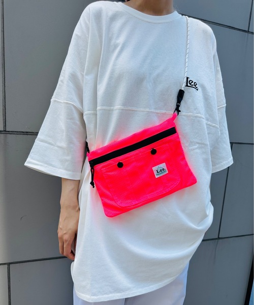 Lee（リー）の「LEE / MESH SACOCHE LA0649（ボディバッグ/ウエストポーチ・レディース・ブラック/ホワイト/パープル/ライトグリーン/ピンク・ONESIZE）」の19枚目の写真