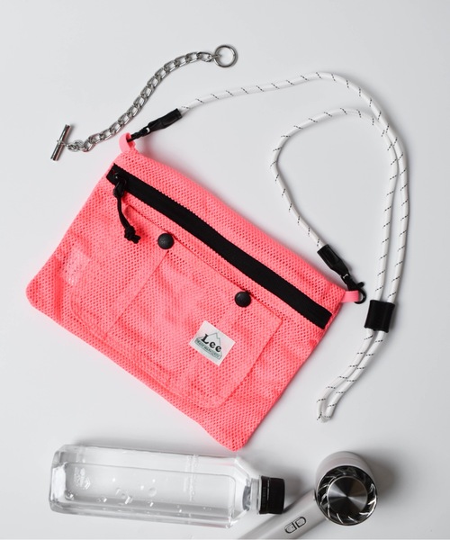 Lee（リー）の「LEE / MESH SACOCHE LA0649（ボディバッグ/ウエストポーチ・レディース・ブラック/ホワイト/パープル/ライトグリーン/ピンク・ONESIZE）」の11枚目の写真