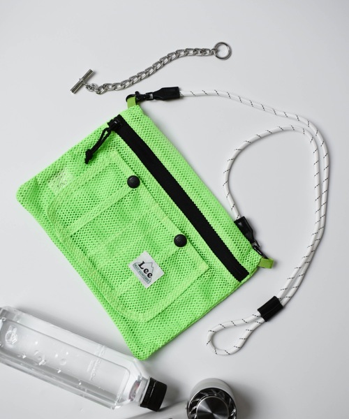Lee（リー）の「LEE / MESH SACOCHE LA0649（ボディバッグ/ウエストポーチ・レディース・ブラック/ホワイト/パープル/ライトグリーン/ピンク・ONESIZE）」の12枚目の写真