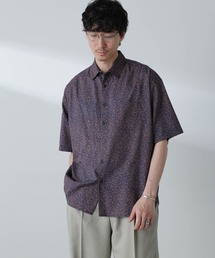 小花柄レギュラーシャツ 半袖