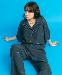 KBF | エンブロイダリーワイドシャツ(シャツ/ブラウス)