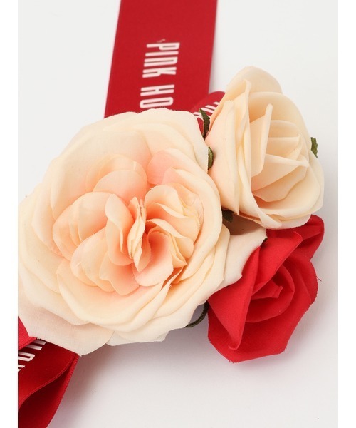 PINK HOUSE（ピンクハウス）の「ロゴリボン付きコサージュ髪飾り