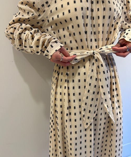 sara mallika（サラ マリカ）の「COTTON CUT JQD GATHER DRESS