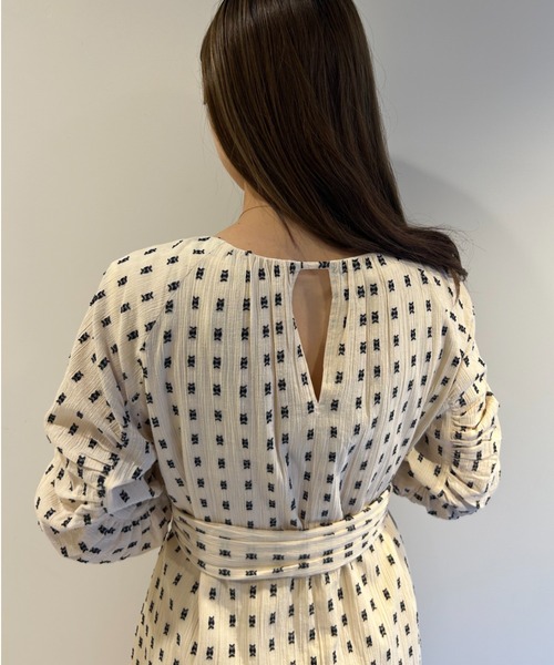 sara mallika（サラ マリカ）の「COTTON CUT JQD GATHER DRESS