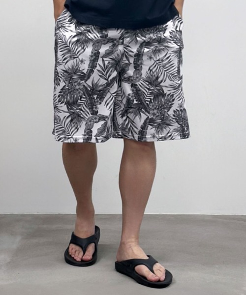 NAVY(ネイビー)の「総柄メッシュハーフパンツ(その他パンツ・メンズ・ブラック/ブルー/チャコールグレー/ホワイト系2/ホワイト系1/ネイビー・XL/L/M)」の2枚目の写真