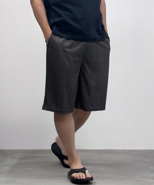 NAVY(ネイビー)の「総柄メッシュハーフパンツ(その他パンツ・メンズ・ブラック/ブルー/チャコールグレー/ホワイト系2/ホワイト系1/ネイビー・XL/L/M)」の1枚目の写真
