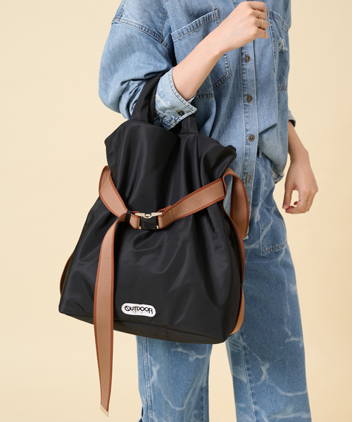 U by SPICK&SPAN(ユーバイスピックアンドスパン)の「≪追加≫【OUTDOOR/アウトドア】別注Puilting 2way Tote 9(トートバッグ・レディース・キャメル/ブラック・FREE)」の20枚目の写真