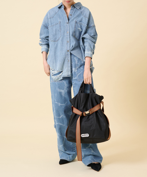 U by SPICK&SPAN(ユーバイスピックアンドスパン)の「≪追加≫【OUTDOOR/アウトドア】別注Puilting 2way Tote 9(トートバッグ・レディース・キャメル/ブラック・FREE)」の16枚目の写真