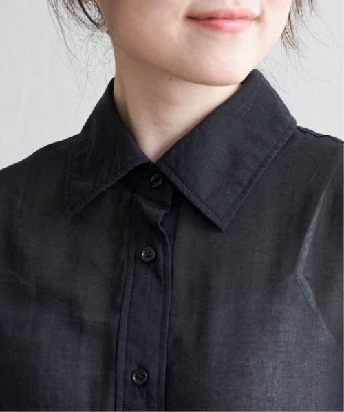 LBC(エルビーシー)の「シアーボックスシルエットシャツ(シャツ/ブラウス・レディース・その他23/オフホワイト/ブラック/ブルー・L/M)」の22枚目の写真