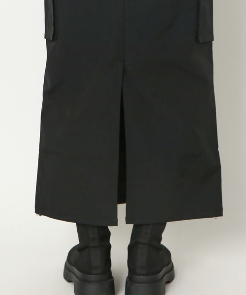 GORGE（ゴージ）の「《ドロスト×ポケット》レディース ロングカーゴスカート ミリタリー風 ストリート 春夏秋冬（スカート・レディース・ブラック/カーキ/チャコールグレー・F）」の8枚目の写真