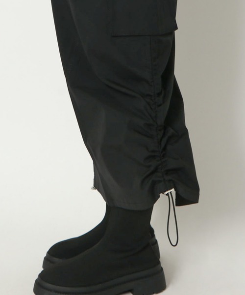 GORGE（ゴージ）の「《ドロスト×ポケット》レディース ロングカーゴスカート ミリタリー風 ストリート 春夏秋冬（スカート・レディース・ブラック/カーキ/チャコールグレー・F）」の12枚目の写真