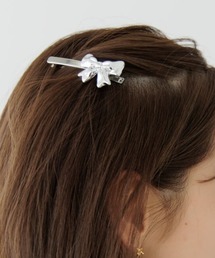 flower | メタリックリボンピン(ヘアピン)