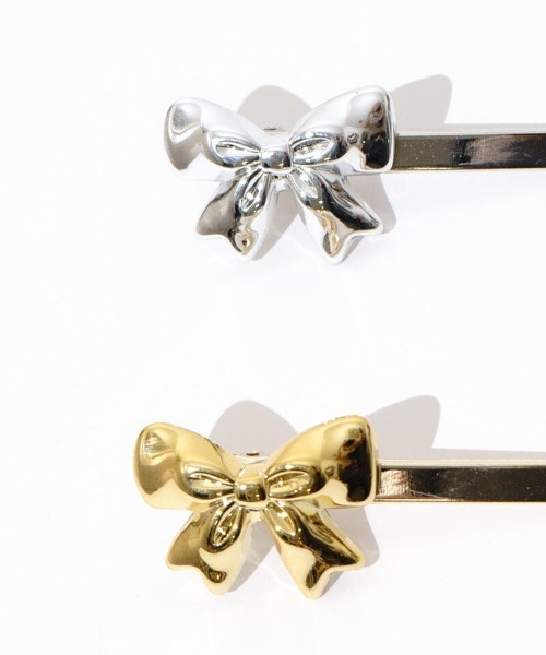 flower（フラワー）の「メタリックリボンピン（ヘアピン・レディース・ゴールド/シルバー・B/A）」の22枚目の写真