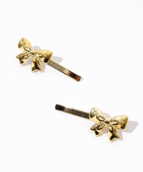 flower（フラワー）の「メタリックリボンピン（ヘアピン・レディース・ゴールド/シルバー・B/A）」の16枚目の写真