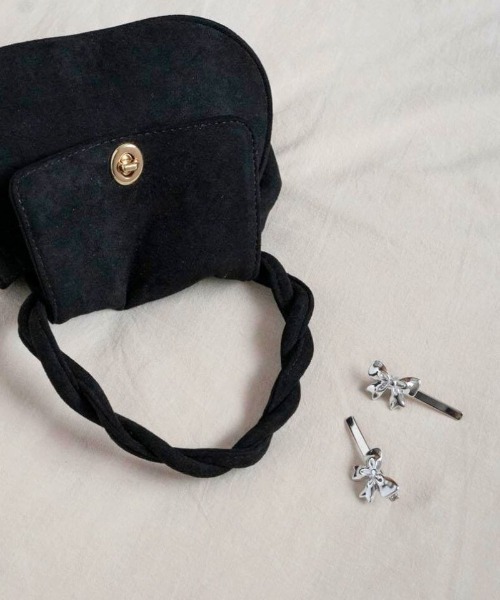 flower（フラワー）の「メタリックリボンピン（ヘアピン・レディース・ゴールド/シルバー・B/A）」の6枚目の写真