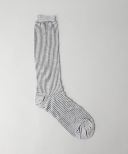 CITEN（シテン）の「＜CITEN＞ シアー リブソックス（ソックス/靴下・レディース・ライトブルー/ダークブラウン/ライトグレー・FREE）」の4枚目の写真