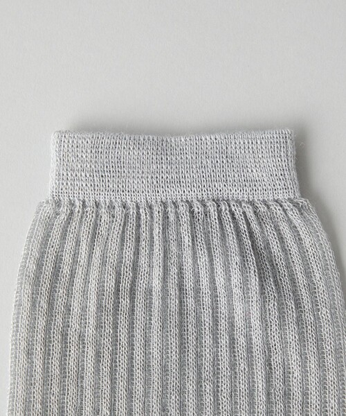 CITEN（シテン）の「＜CITEN＞ シアー リブソックス（ソックス/靴下・レディース・ライトブルー/ダークブラウン/ライトグレー・FREE）」の5枚目の写真