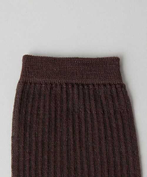 CITEN（シテン）の「＜CITEN＞ シアー リブソックス（ソックス/靴下・レディース・ライトブルー/ダークブラウン/ライトグレー・FREE）」の8枚目の写真