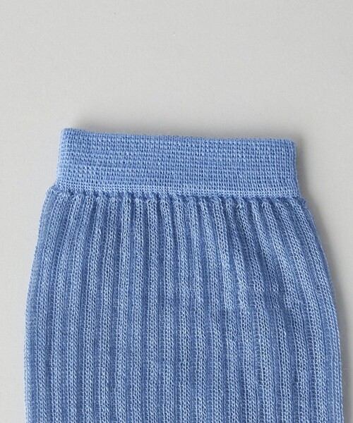 CITEN（シテン）の「＜CITEN＞ シアー リブソックス（ソックス/靴下・レディース・ライトブルー/ダークブラウン/ライトグレー・FREE）」の11枚目の写真