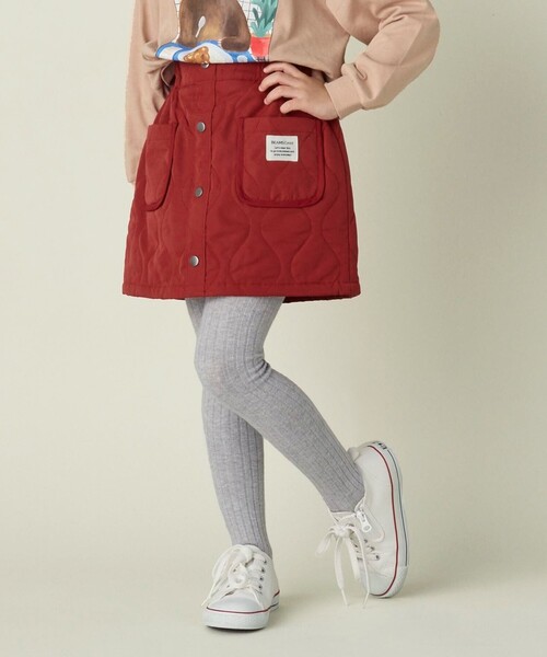 BEAMS mini(ビームスミニ)の「キルティング スカート 2024FW(90-150cm)(スカート・キッズ・ブルー系その他/レッド・90/100/110/120/130/140/150)」の4枚目の写真