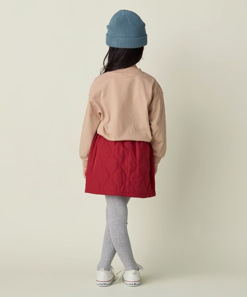 BEAMS mini(ビームスミニ)の「キルティング スカート 2024FW(90-150cm)(スカート・キッズ・ブルー系その他/レッド・90/100/110/120/130/140/150)」の6枚目の写真