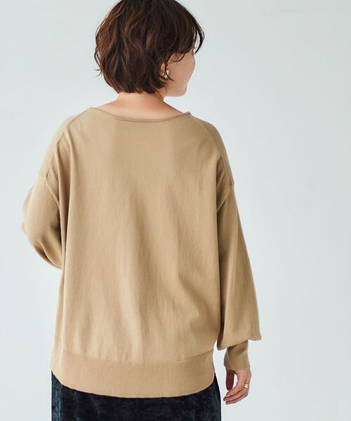 le.coeur blanc(ルクールブラン)の「ボリュームスリーブニットプルオーバー(ニット/セーター・レディース・ブラック/サンドベージュ/ボルドー・38)」の20枚目の写真