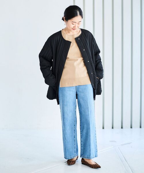 le.coeur blanc(ルクールブラン)の「ボリュームスリーブニットプルオーバー(ニット/セーター・レディース・ブラック/サンドベージュ/ボルドー・38)」の10枚目の写真