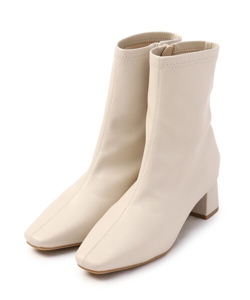 OPAQUE.CLIP(オペークドットクリップ)の「◆【抗菌防臭加工】ベーシックショートブーツ(ブーツ・レディース・オフホワイト/シルバー/ブラック/ブラウン系その他・01/02/03)」の8枚目の写真