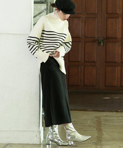 OPAQUE.CLIP(オペークドットクリップ)の「◆【抗菌防臭加工】ベーシックショートブーツ(ブーツ・レディース・オフホワイト/シルバー/ブラック/ブラウン系その他・01/02/03)」の18枚目の写真