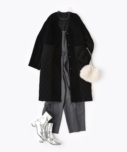 OPAQUE.CLIP(オペークドットクリップ)の「◆【抗菌防臭加工】ベーシックショートブーツ(ブーツ・レディース・オフホワイト/シルバー/ブラック/ブラウン系その他・01/02/03)」の22枚目の写真