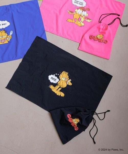 LOWRYS FARM(ローリーズファーム)の「GARFIELDランチセット 141130(ランチョンマット/テーブルウェア・キッズ・ブルー/ブラック/グリーン/ピンク/イエロー・FREE)」の2枚目の写真