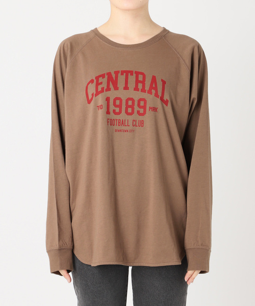 JOURNAL STANDARD relume（ジャーナルスタンダード　レリューム）の「ラグランスリーブカレッジロングスリーブTEE（Tシャツ/カットソー・レディース・ホワイト系その他/ブラウン/ホワイト/ブラック系その他・FREE）」の7枚目の写真