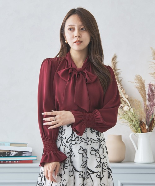 セール】ボウタイブラウス /MM438107（シャツ/ブラウス）｜MISCH MASCH