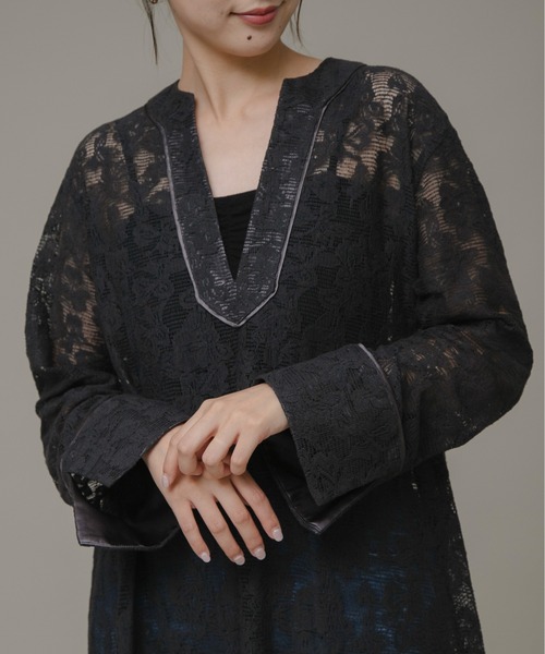 URBAN RESEARCH Sonny Label（アーバンリサーチサニーレーベル）の「レースロングワンピース（ワンピース・レディース・スミクロ/ホワイト系その他・FREE）」の5枚目の写真