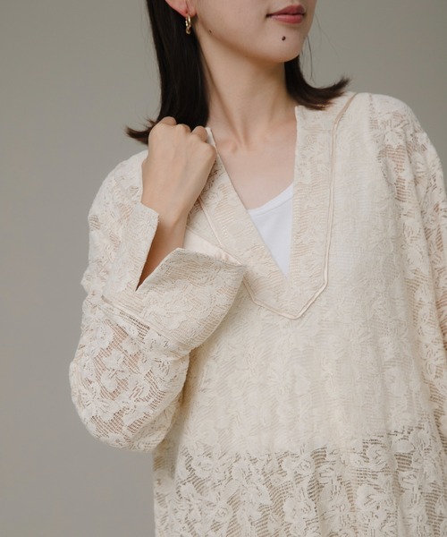 URBAN RESEARCH Sonny Label（アーバンリサーチサニーレーベル）の「レースロングワンピース（ワンピース・レディース・スミクロ/ホワイト系その他・FREE）」の14枚目の写真